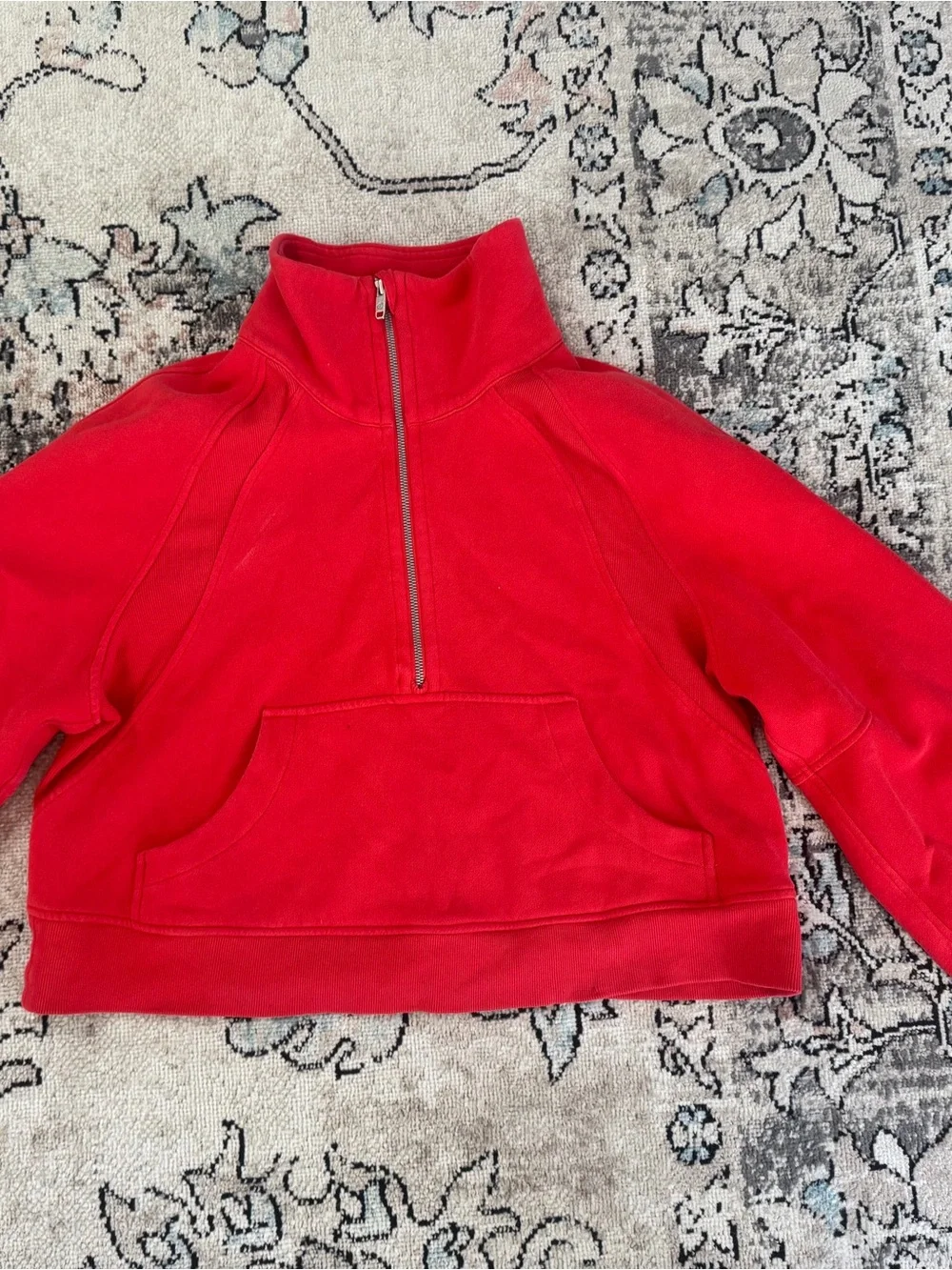 lululemon athletica Red Half-Zip Pullover